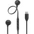 JBL TUNE 305C USB Wired Hi-Res Headphones, 12.5 mm Dynamic Driver, EQ Presets Control, Tangle-free Flat Cable, 20Hz-40 kHz Frequency Response, Built-in Mic, USB-C Connectivity, Black